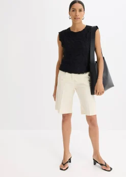 Top en matière texturée