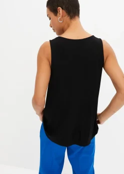 Top en viscose à encolure zippée