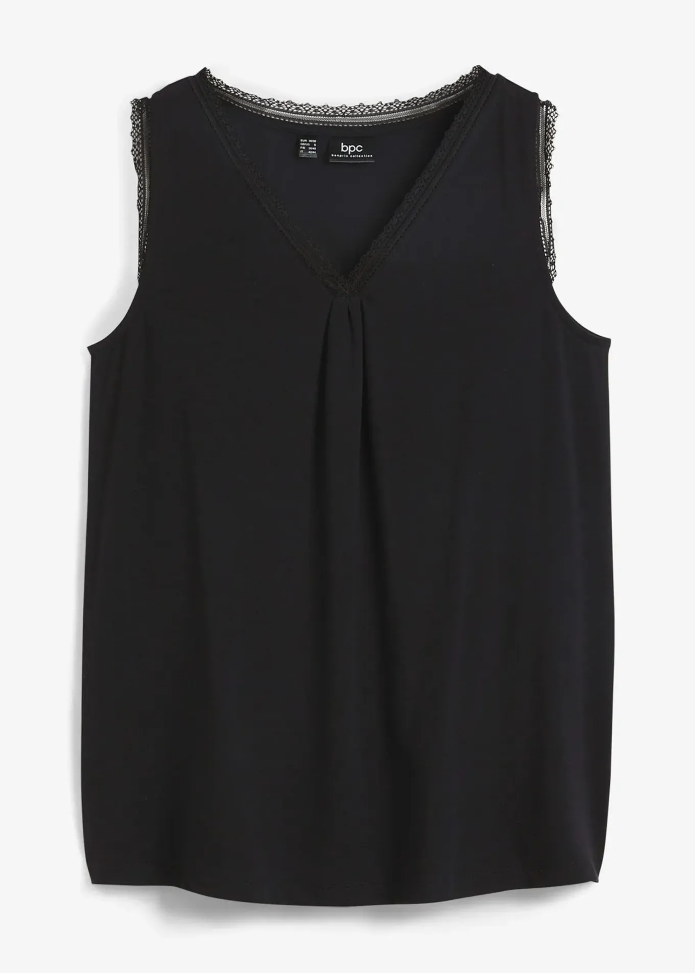 Top en viscose avec dentelle