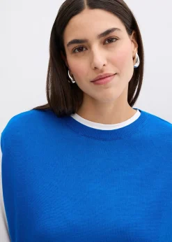 Top fluide en maille de viscose, coupe ballon