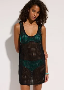 Top long de plage transparent