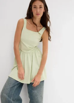 Top long en coton extensible