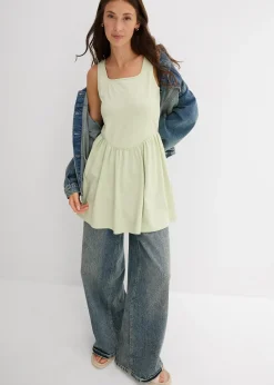 Top long en coton extensible