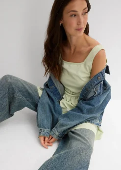 Top long en coton extensible