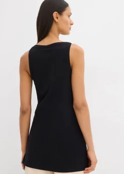 Top long en coton extensible