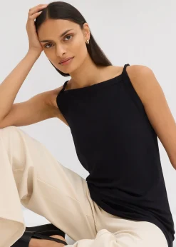 Top long en coton extensible