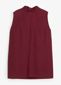 Top long et texturé en viscose mélangée