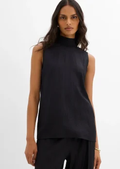 Top long et texturé en viscose mélangée