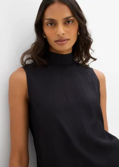 Top long et texturé en viscose mélangée