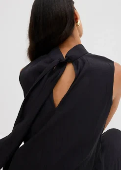 Top long et texturé en viscose mélangée