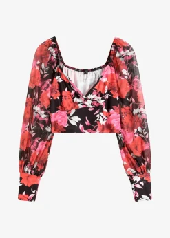 Top manches longues, cropped