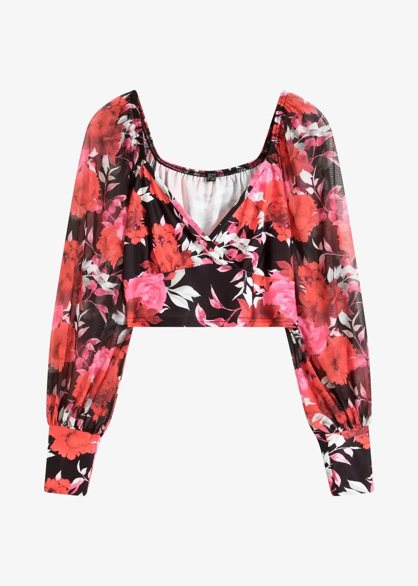 Top manches longues, cropped