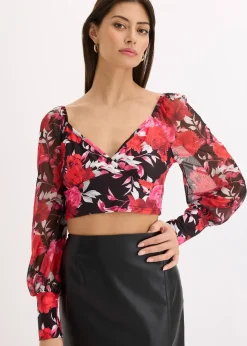 Top manches longues, cropped