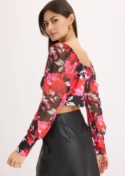 Top manches longues, cropped