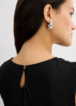 Top sans manches aspect froissé