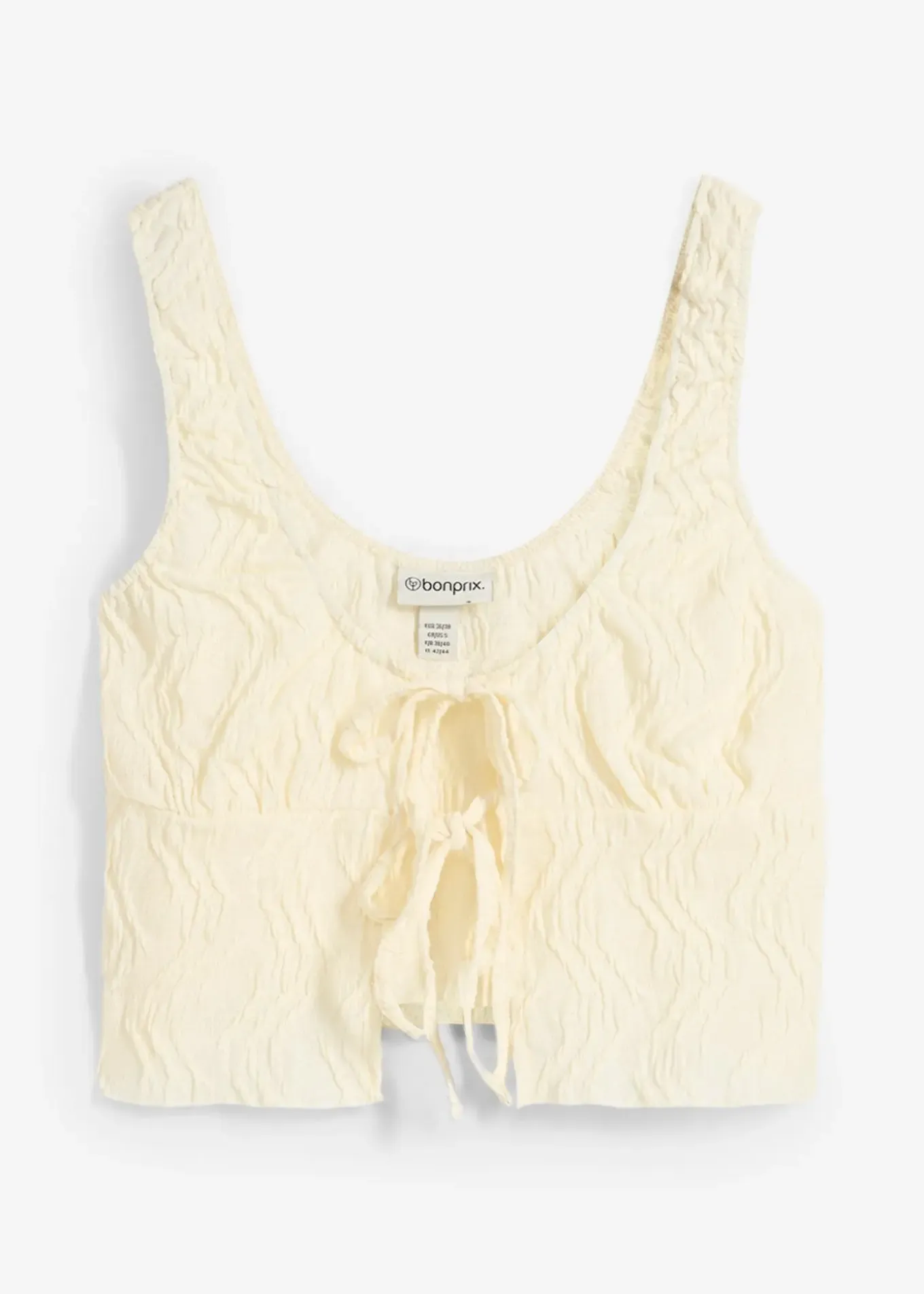 Top texturé à nouettes