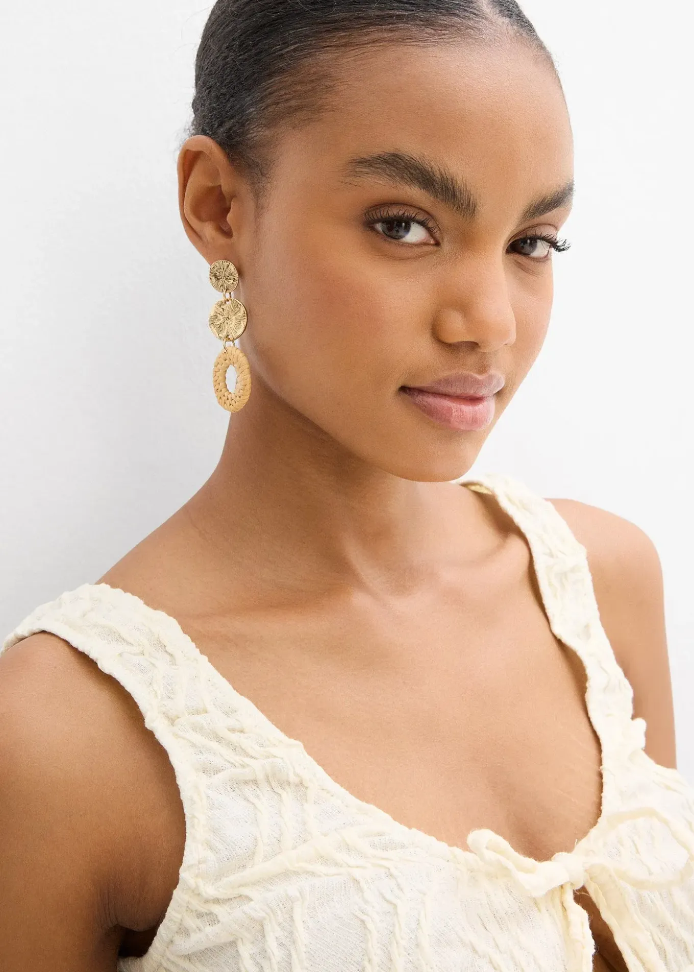 Top texturé à nouettes