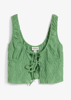 Top texturé à nouettes