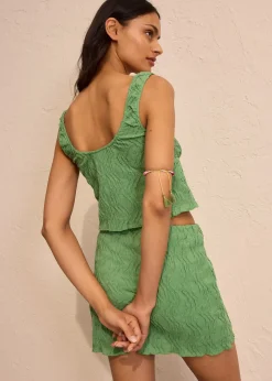 Top texturé à nouettes