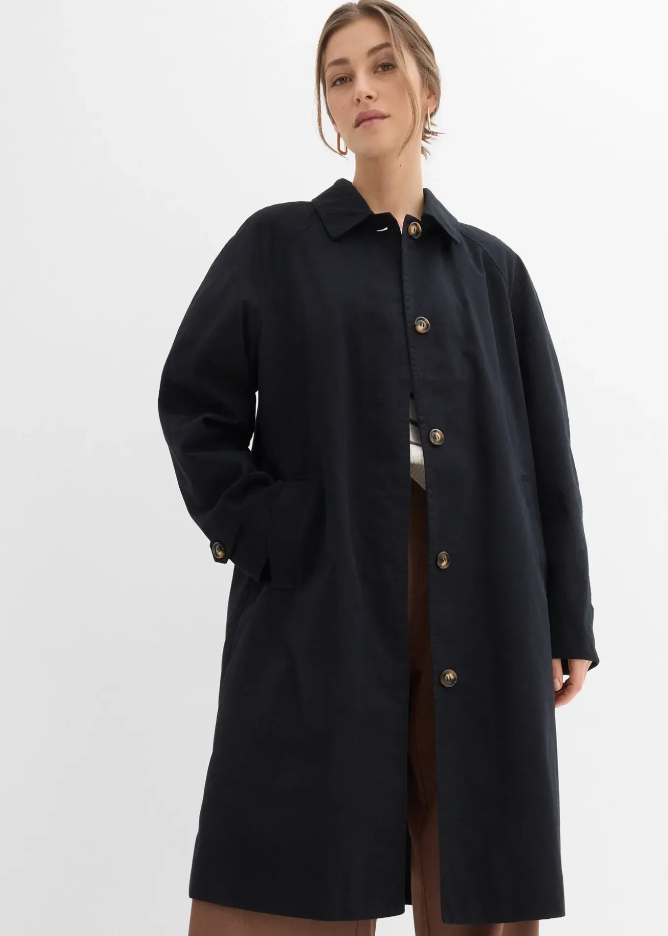 Trench à boutonnage simple