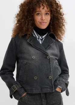 Trench court en denim