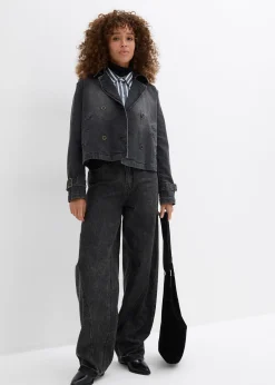Trench court en denim