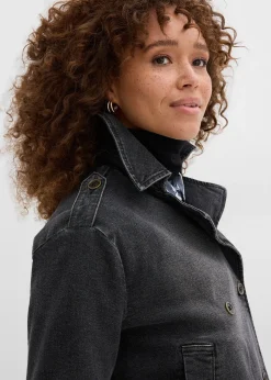 Trench court en denim