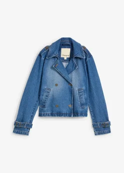 Trench court en denim