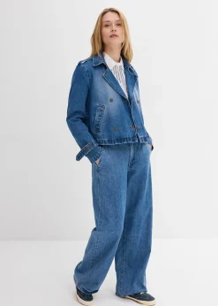 Trench court en denim