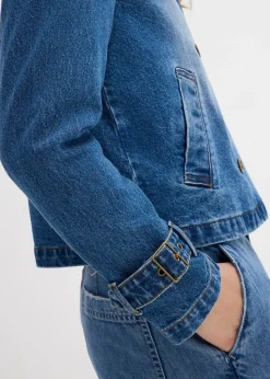 Trench court en denim