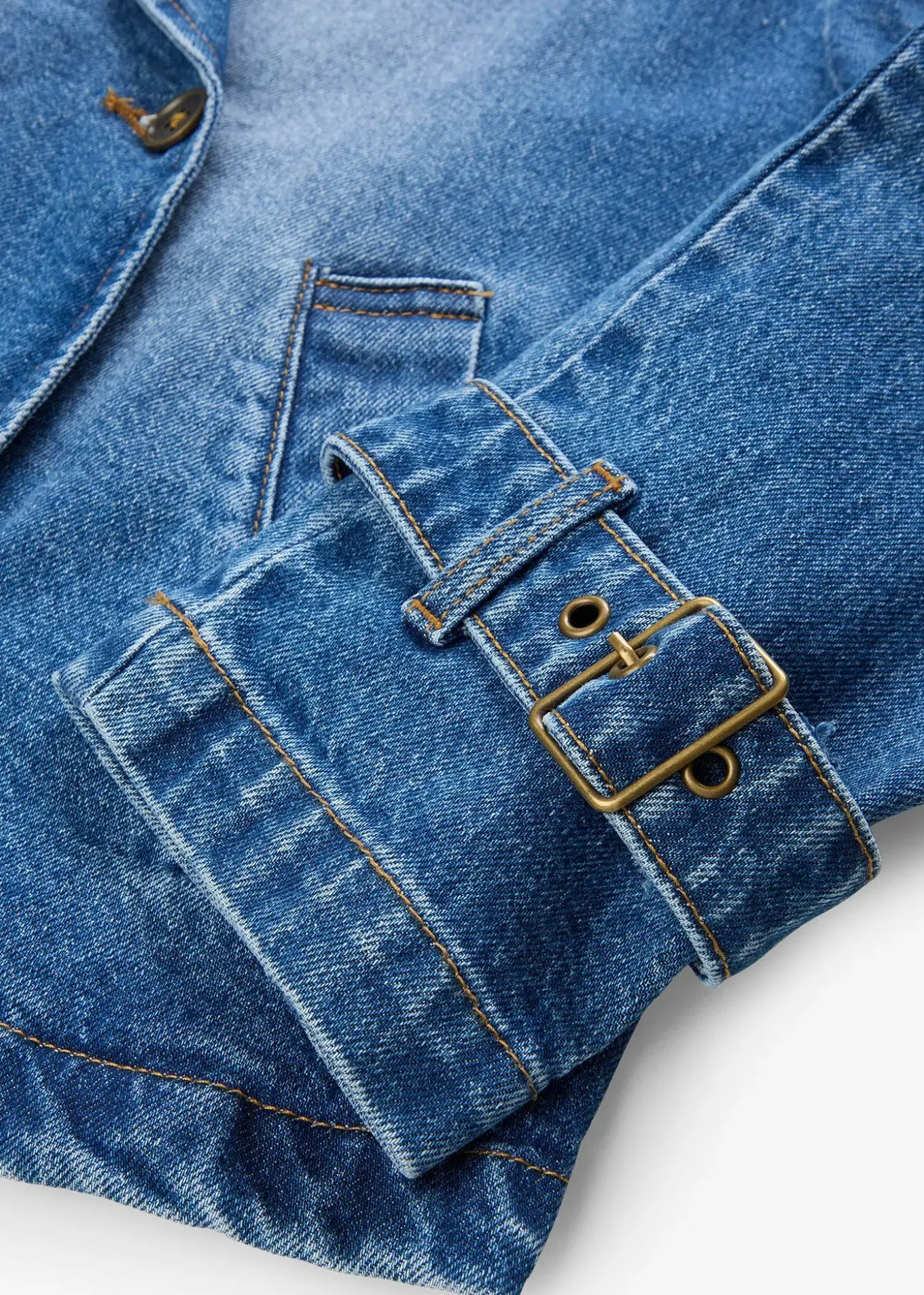 Trench court en denim