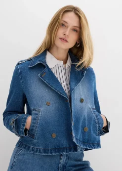 Trench court en denim