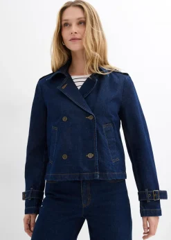 Trench court en denim