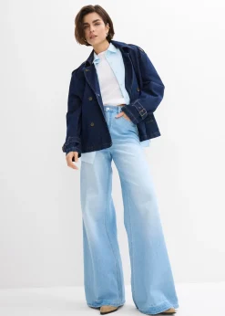 Trench court en denim