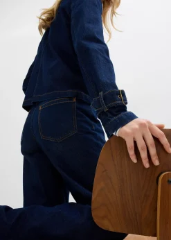 Trench court en denim