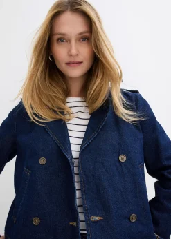 Trench court en denim