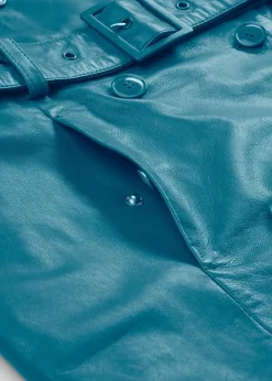 Trench en cuir d’agneau nappa