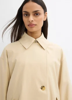 Trench-coat coupe trapèze