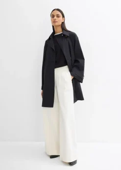 Trench-coat coupe trapèze