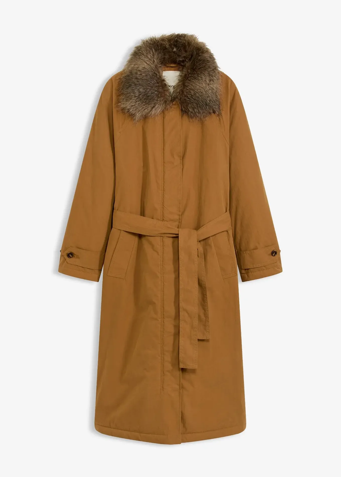 Trench-coat rembourré à col amovible