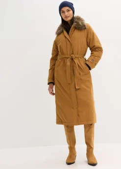 Trench-coat rembourré à col amovible