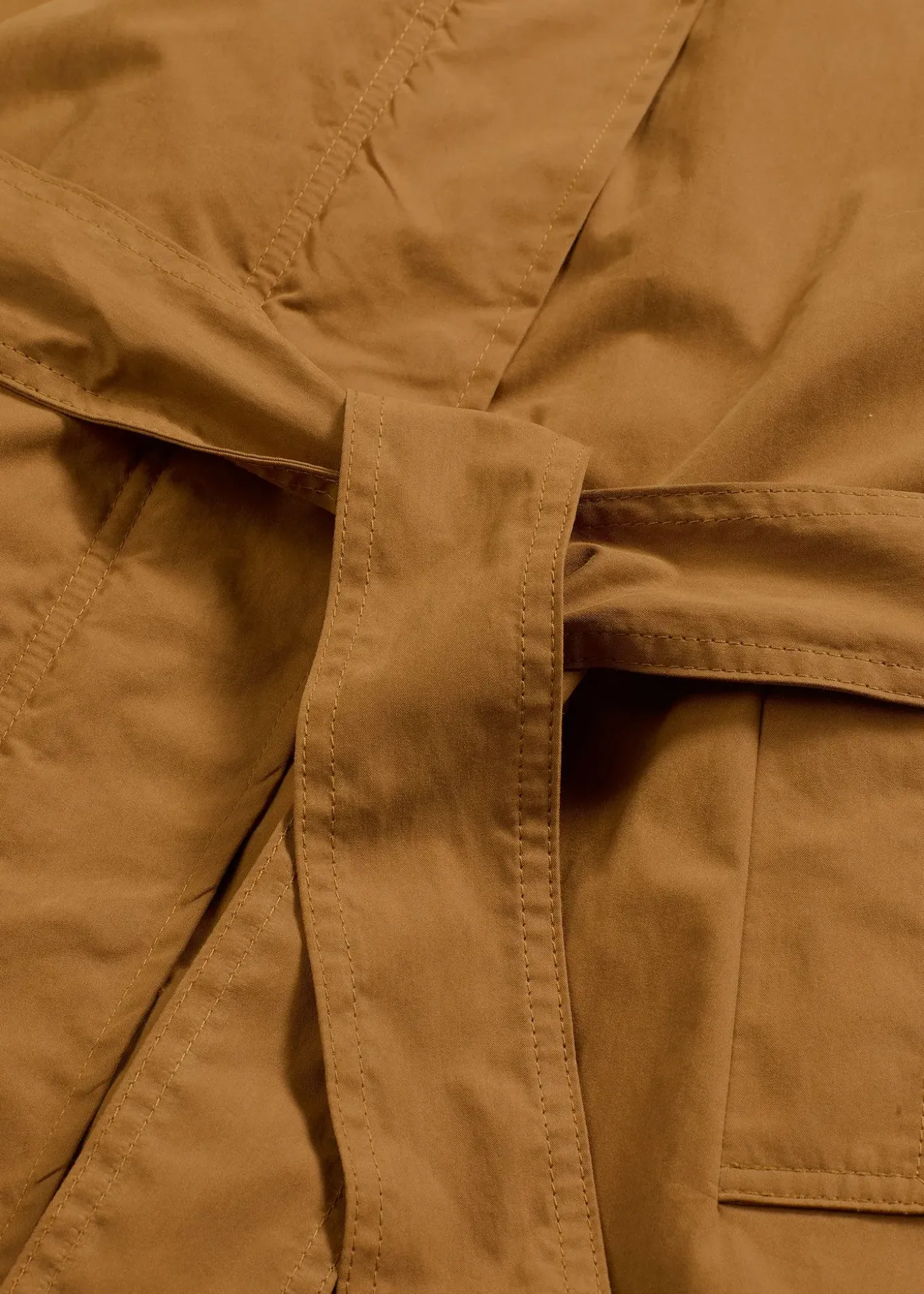 Trench-coat rembourré à col amovible