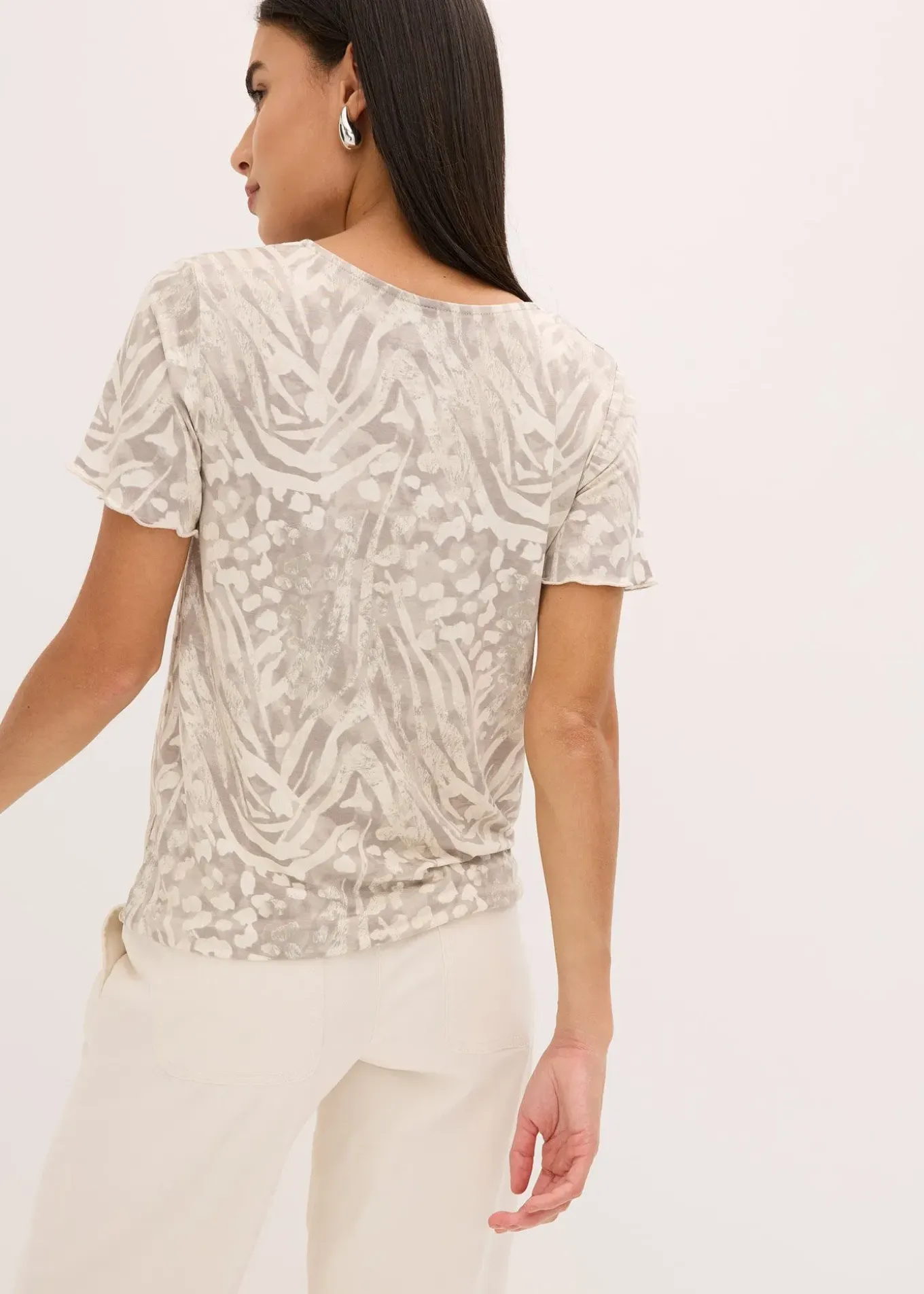 T-shirt à base élastiquée