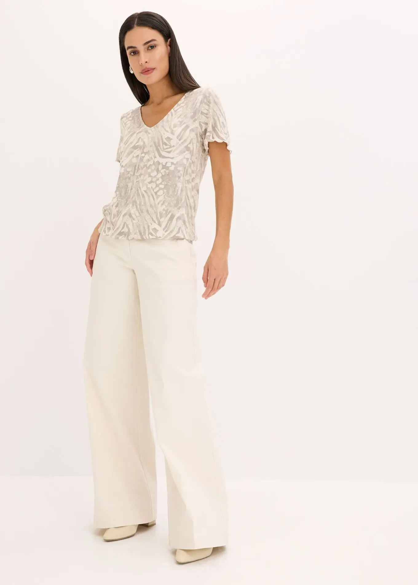 T-shirt à base élastiquée