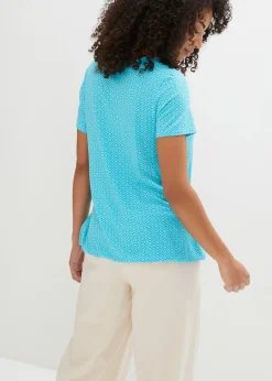 T-shirt à base élastiquée, manches courtes