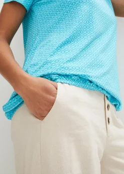 T-shirt à base élastiquée, manches courtes