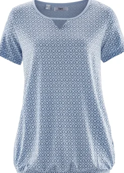 T-shirt à base élastiquée, manches courtes