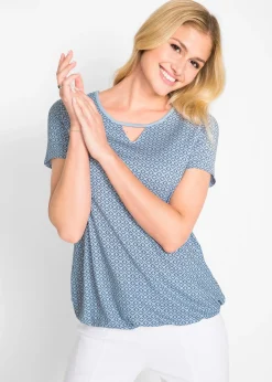 T-shirt à base élastiquée, manches courtes