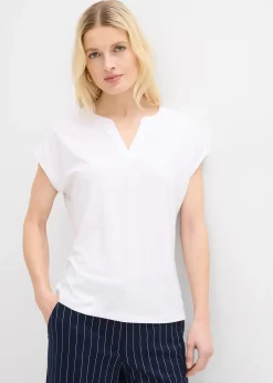 T-shirt à bordure satinée