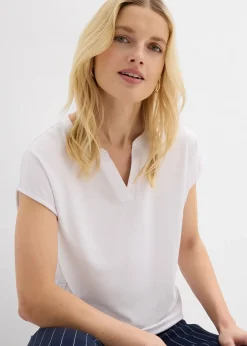 T-shirt à bordure satinée